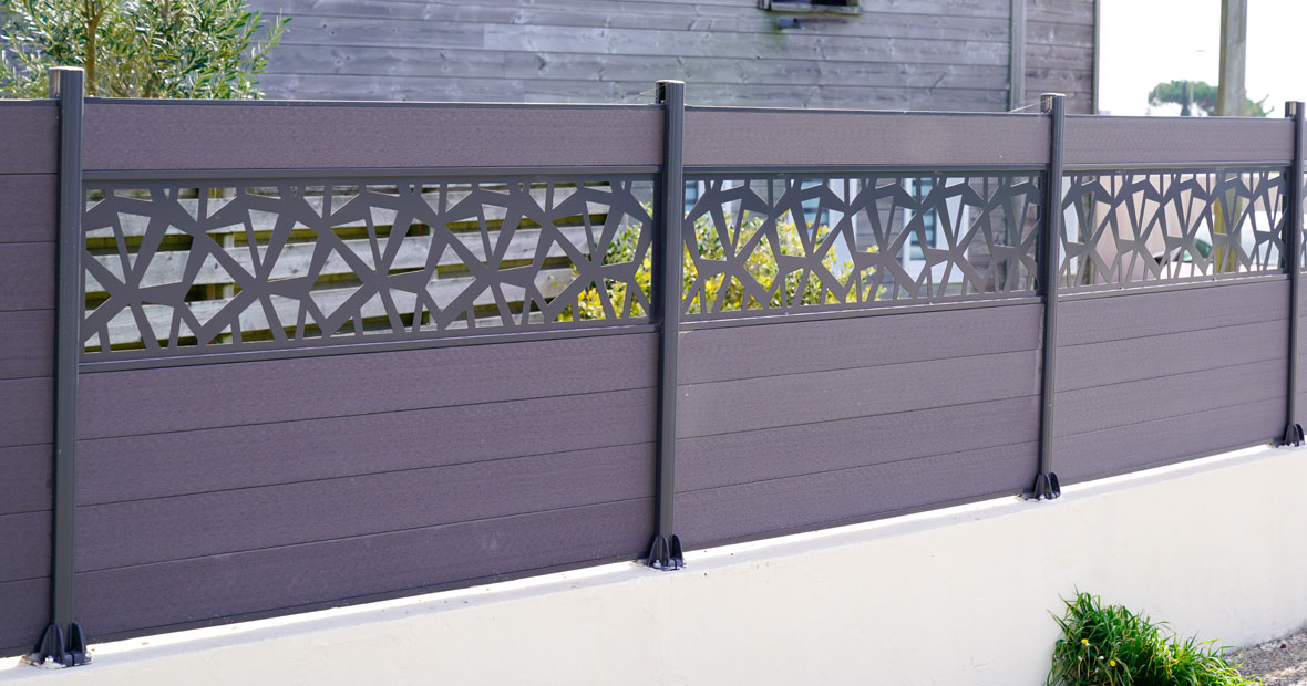 clôture en aluminium