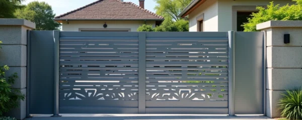 Portail coulissant en aluminium
