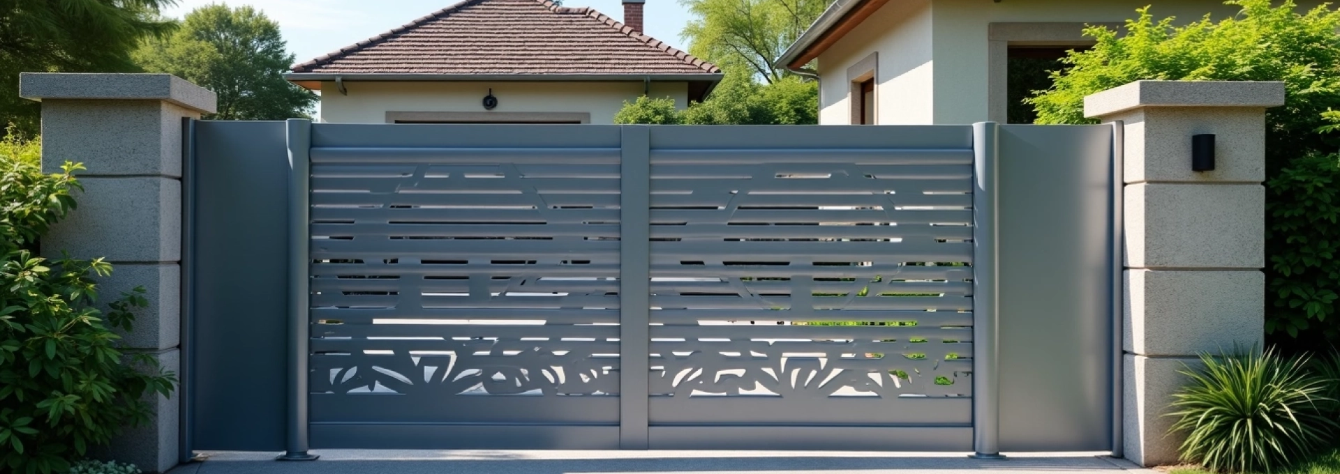 Portail coulissant en aluminium